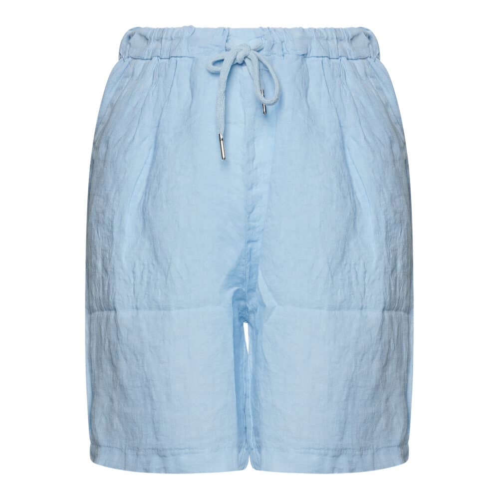 Shorts Linen Light Blue