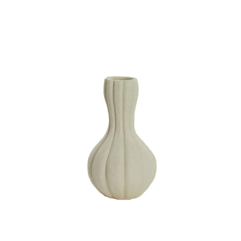 Zucca Vase, Cream