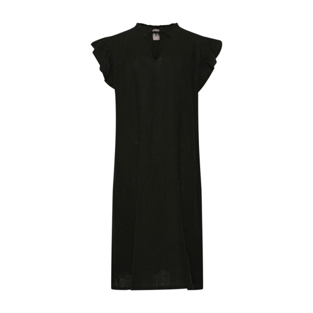 Etta linen dress Black