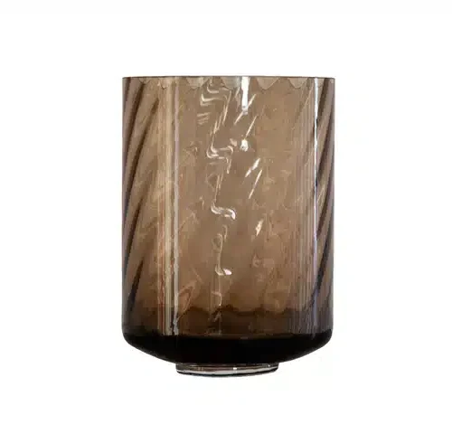 Meadow Swirl Cylinder vase (w. foot) - Topaz