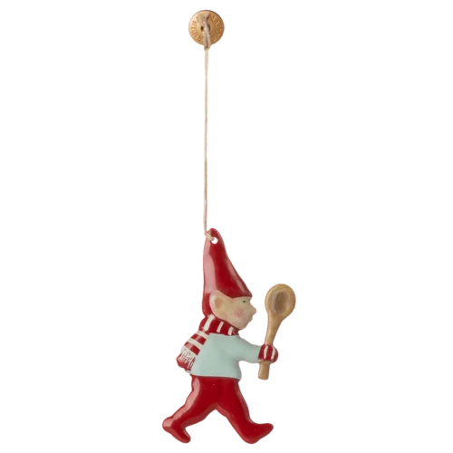 Metal ornament, Nisse - Ske