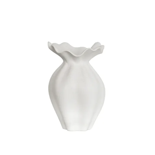 Nellie Vase - Off White Small