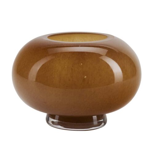 Vase round shape - brown