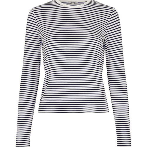 Christina Langærmet T-shirt - Blue Stripe
