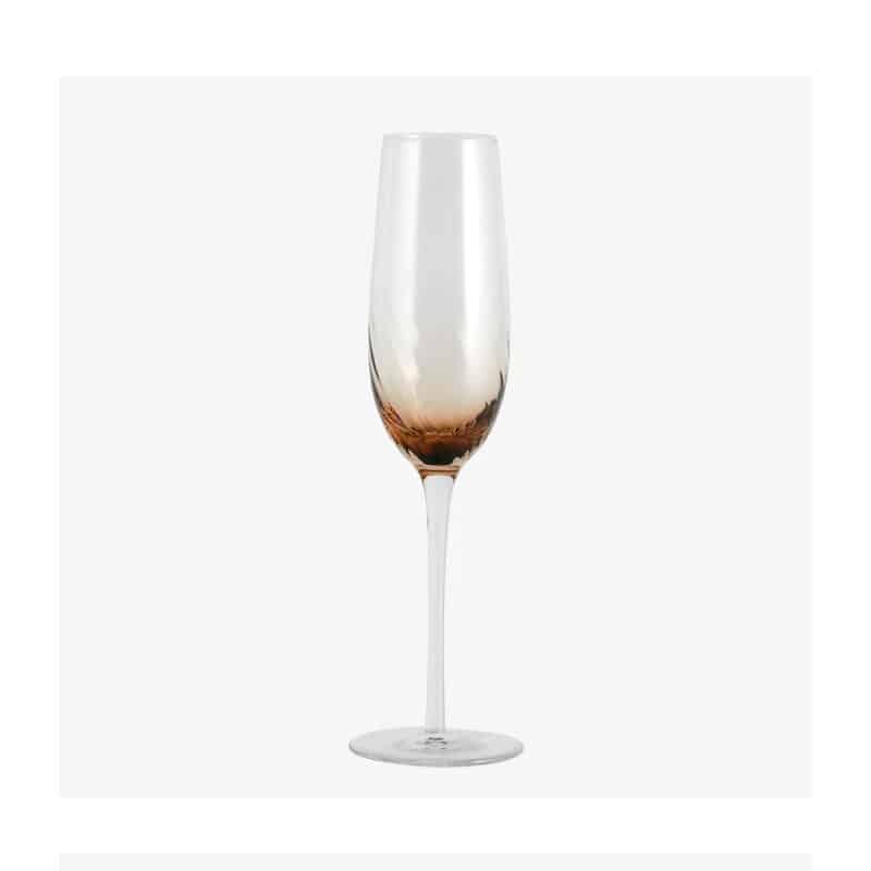 Garo Champagneglas - Klar/Brun