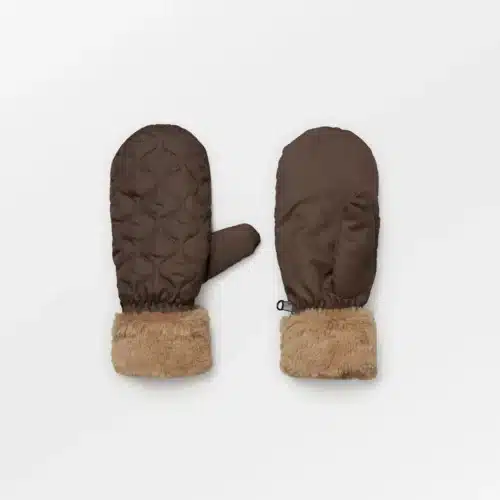 Makara Puff Mittens, Roasted Brown