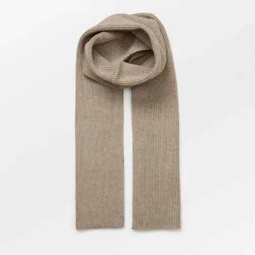 Woona Scarf, Dark Beige Melange