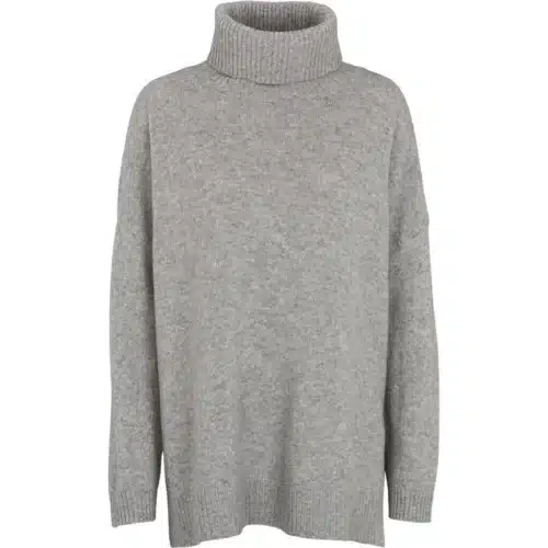 Line T-Neck Light Grey Melange