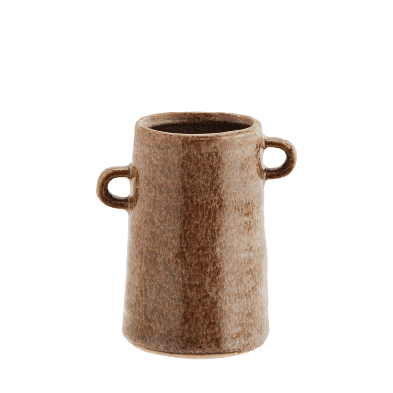 stoneware vase small - light brown