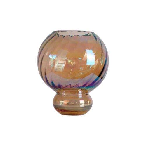 meadow swirl vase - topaz pearl - limited edition