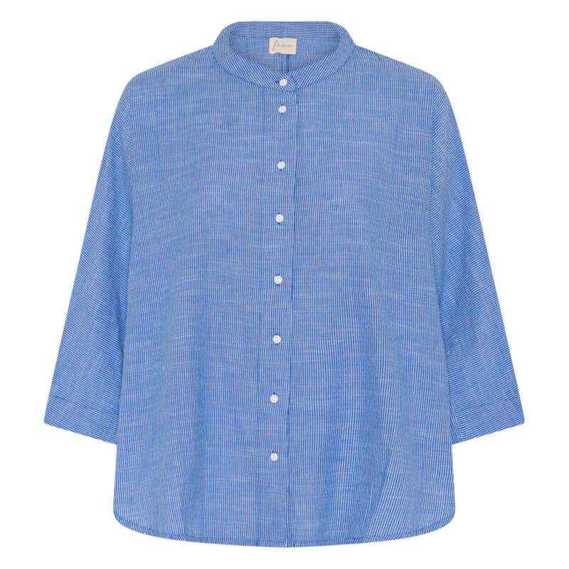 Seoul Skjorte Medium Blue Stripe